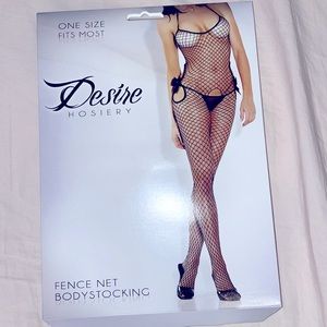 Fantasy lingerie fence net body stocking